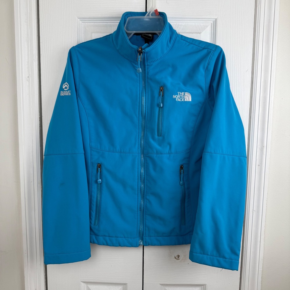 North Face Summit Series Fleece Jacket Womens S Blue Full Zip Outdoor Hiking‎